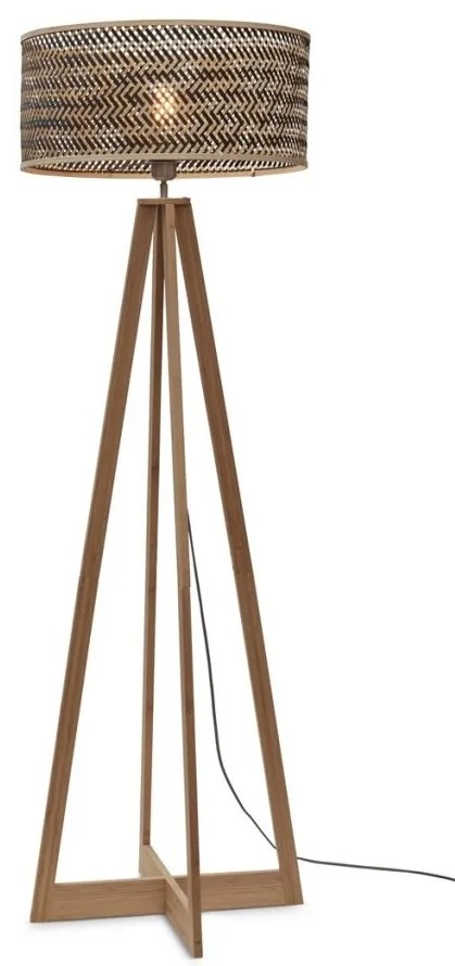 Lampadar eco din bambus Java 4-legs nat/50x22, bl/nat