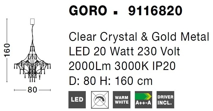 Lustra LED deosebita design modern GORO