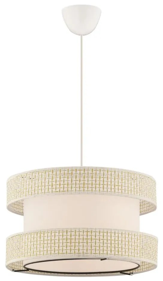 Lustră suspendată pe cablu HALO, 1x E27, 60 W, 230 V, crem