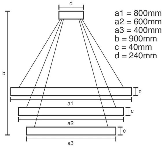 Brilagi - Lustră LED reglabilă suspendată pe cablu CIRCLE LED/125W/230V 3000-6500K neagră + telecomandă