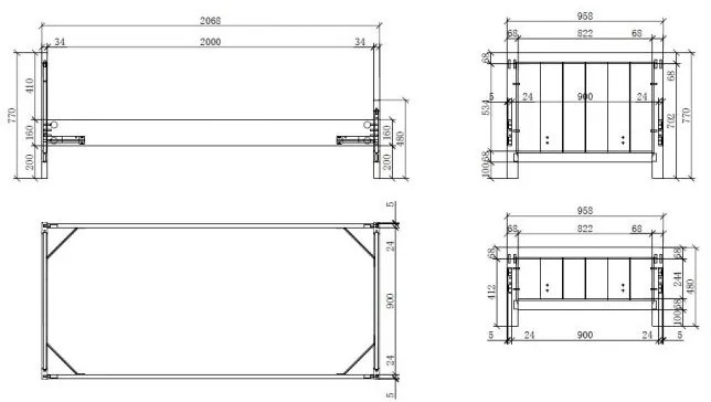 Pat Copii ERIK 90x200 cm, Alb – Vipack