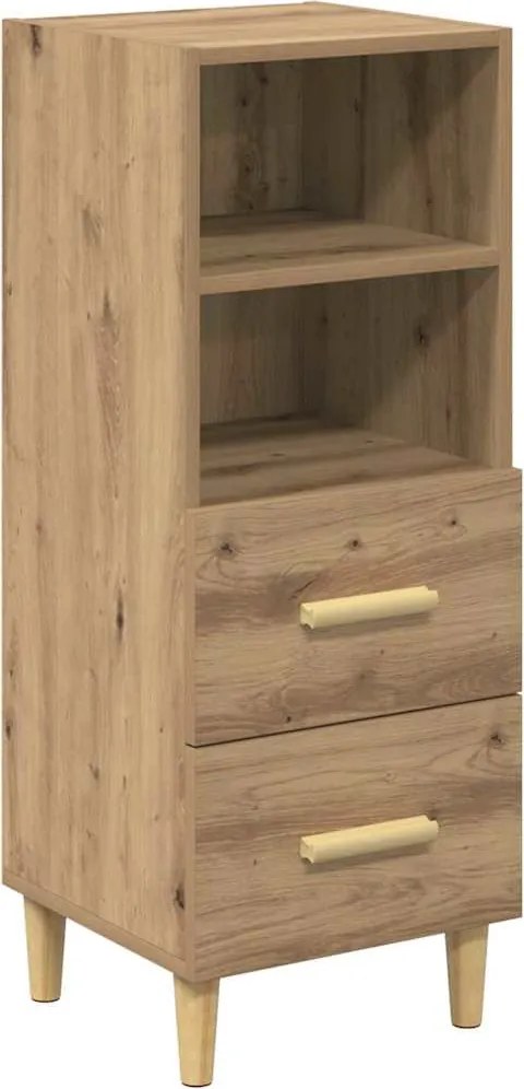 vidaXL Bufet stejar artizanal 34 x 34.5 x 90 cm Lemn compozit