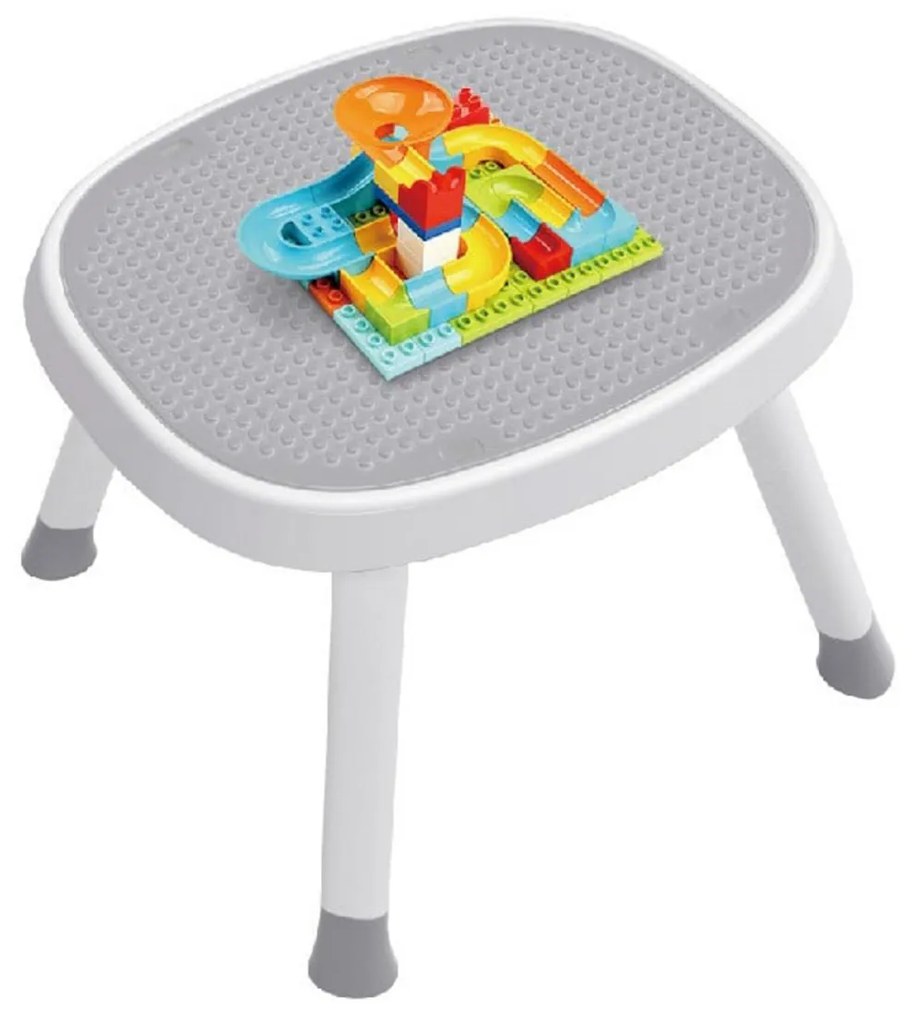 Centru de Activitati 3 in 1 NOVOKIDS™ MultiPlay Table Jumper, Transformabil in masuta de studiu si Lego, 0-10 ani, Cu melodii si lumini, Functie