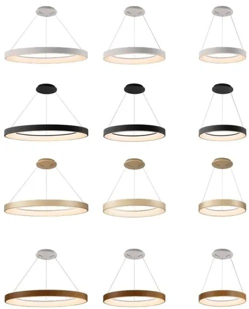 Lustra LED inteligenta design circular NISEKO II White 65cm