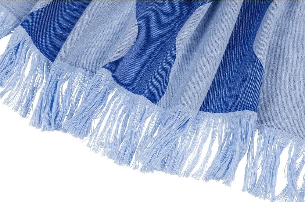 Prosop de plajă albastru din bumbac 100x160 cm Nugo – noo.ma