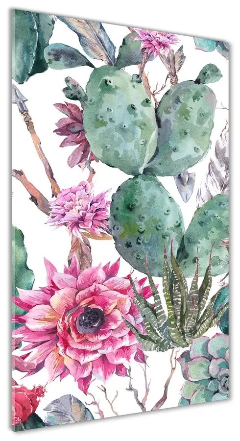 Tablou Printat Pe Sticlă Cactuși