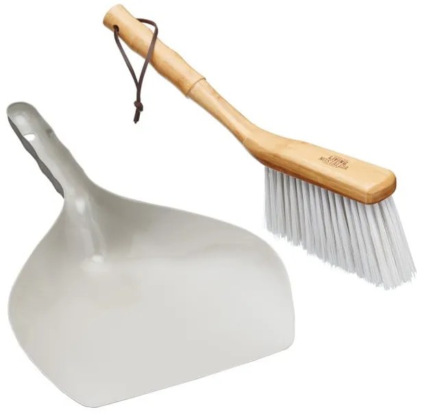 Măturică și făraș Kitchen Craft Living Nostalgia, gri-natural