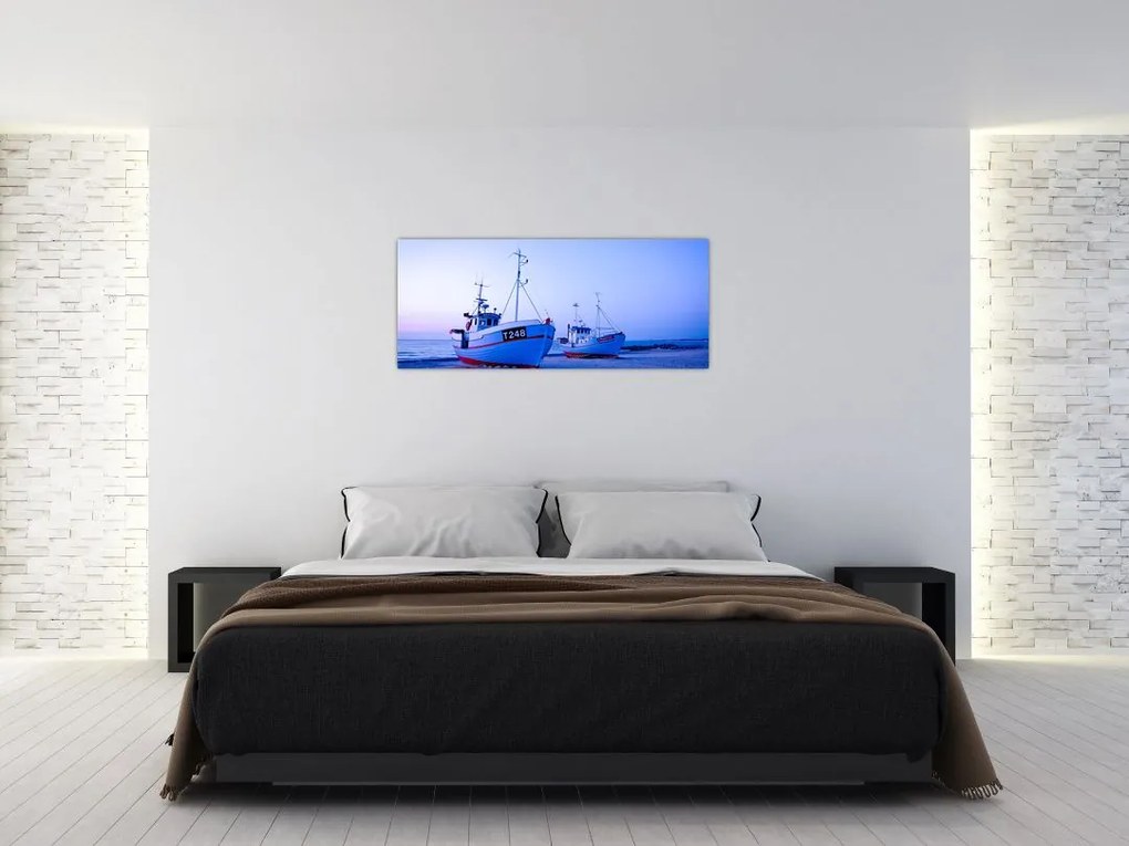 Tablou - Debarcarea în amurg (120x50 cm)