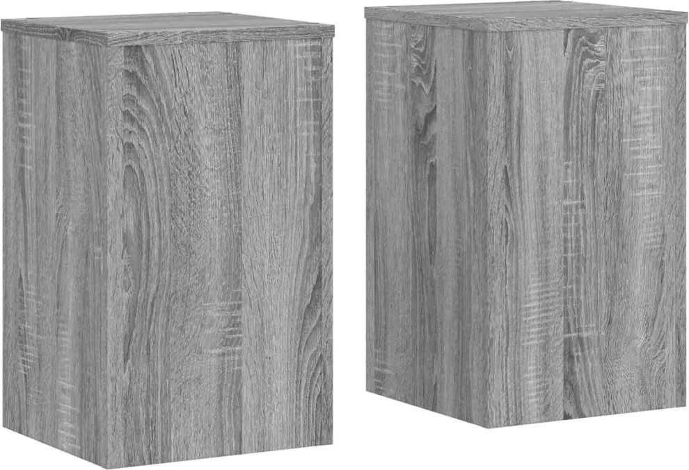 vidaXL Suporturi plante 2 buc gri sonoma 30x30x50 cm lemn prelucrat