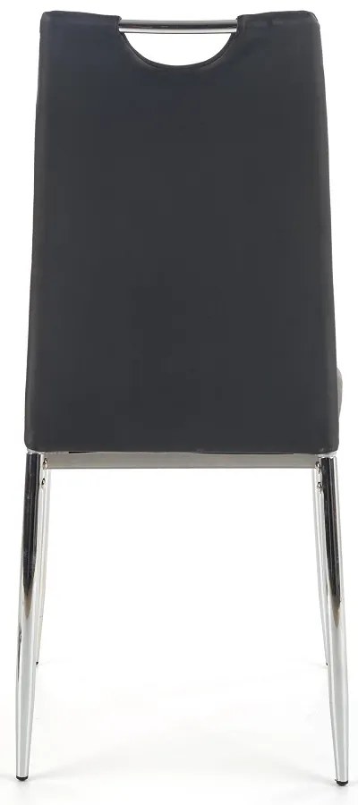 Scaun de bucaterie Lillian - vânzare, negru/argintiu