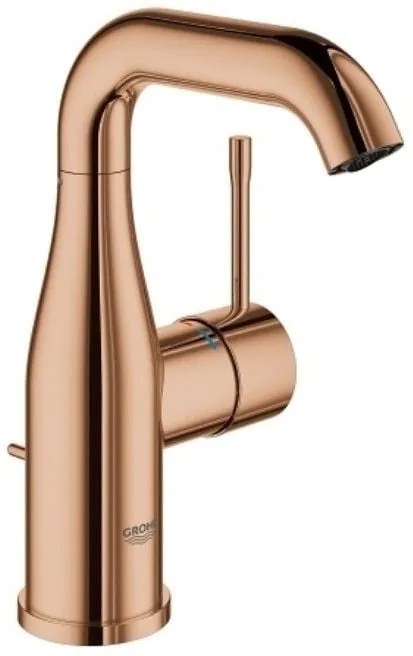 Baterie lavoar cupru Grohe Essence, M cu ventil pop-up
