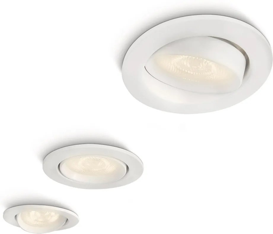 Philips 59030/31/16-3W - SET 3x Lampă încastrată LED ELLIPSE 3xLED/3W/230V alb