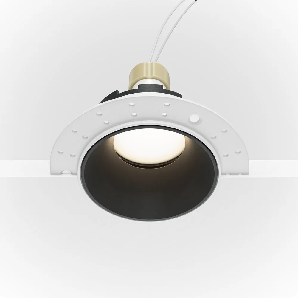 Spot incastrabil design tehnic Share alb, negru 10,2cm