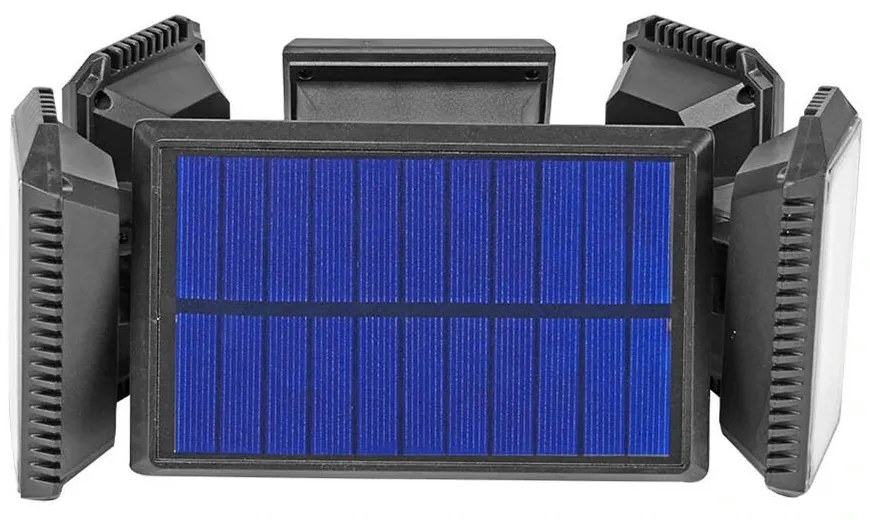 Lampa solara rotativa cu 5 panouri, 300 LED