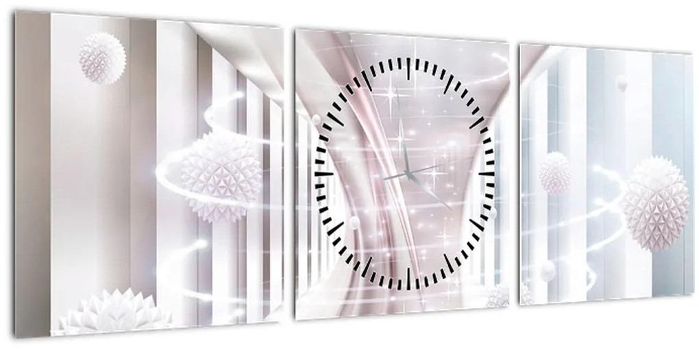 Tablou -Vârtej fraged (cu ceas) (90x30 cm)