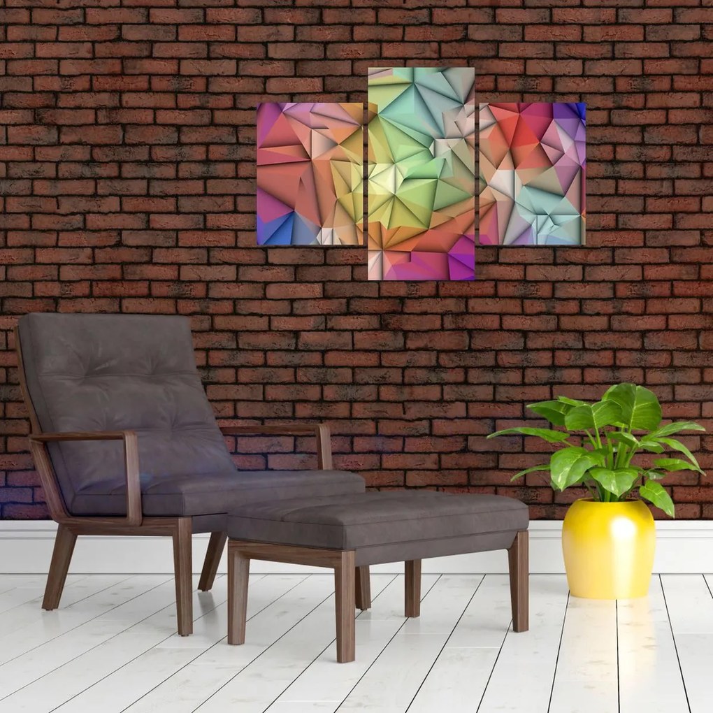 Tablou - Abstracția poligonală (90x60 cm)