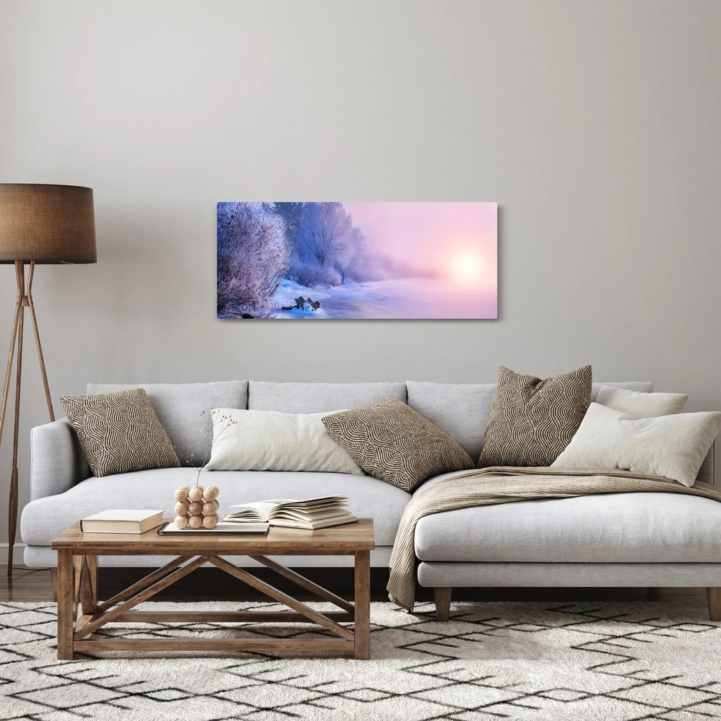 Tablou - Râu înghețat (120x50 cm)