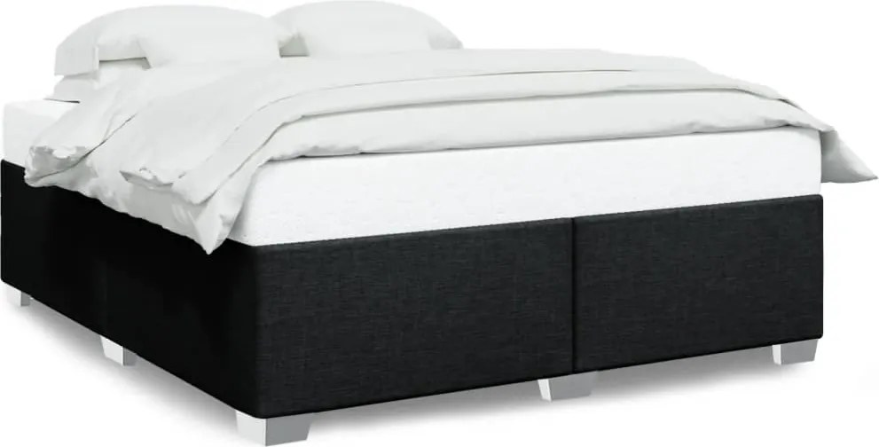 vidaXL Cadru de pat fără saltea, negru, 180x200 cm, textil
