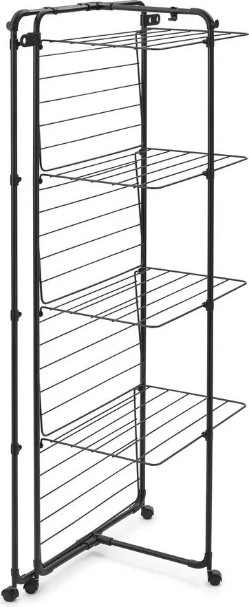 Uscător de rufe negru mat 30 m HangOn Tower – Brabantia