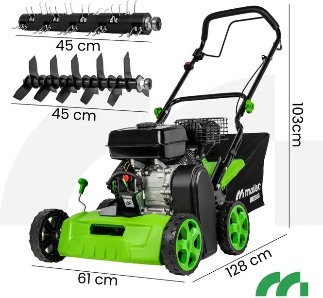 Aerator și tăietor vertical pe benzină MALTEC MASTERLAWN-OIL4000