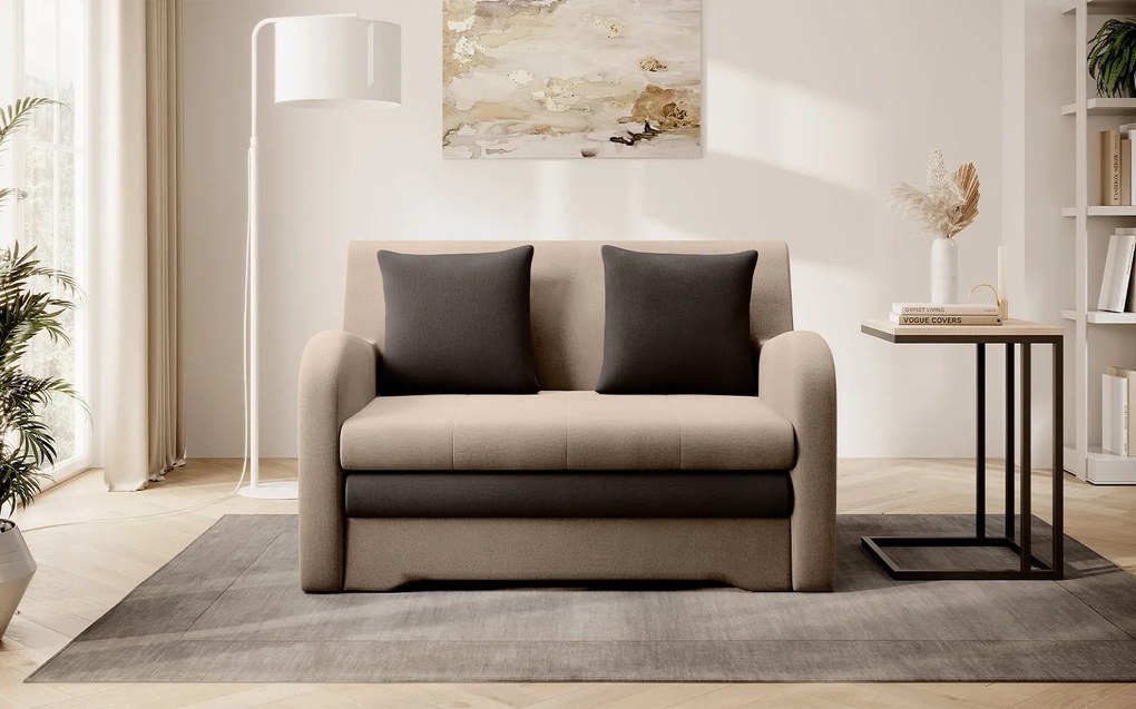 Canapea lemn masiv extensibilă Ario Personalizabilă, 130 × 103 × 85 cm - royal 01