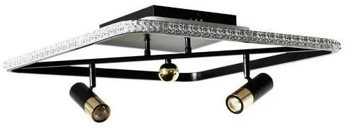 Plafonieră LED dimabilă LED/70W/230V 3000-6500K negru + telecomandă