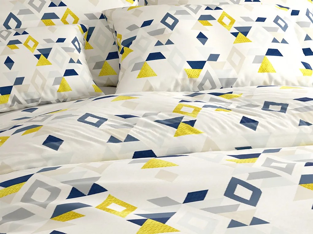 Lenjerie de pat din microfibra GEOMETRICA colorata Dimensiune lenjerie de pat: 70 x 90 cm | 140 x 200 cm