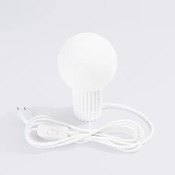 Lampă de masă Sollux SL.1711 HALO 1xG9/8W/230V d. 12 cm alb