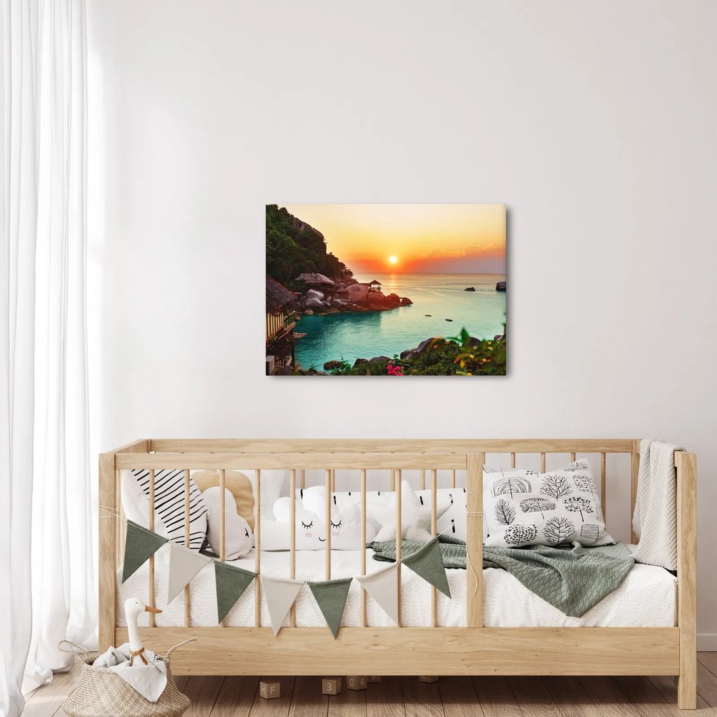Tablou cu plaja frumoasă (70x50 cm)