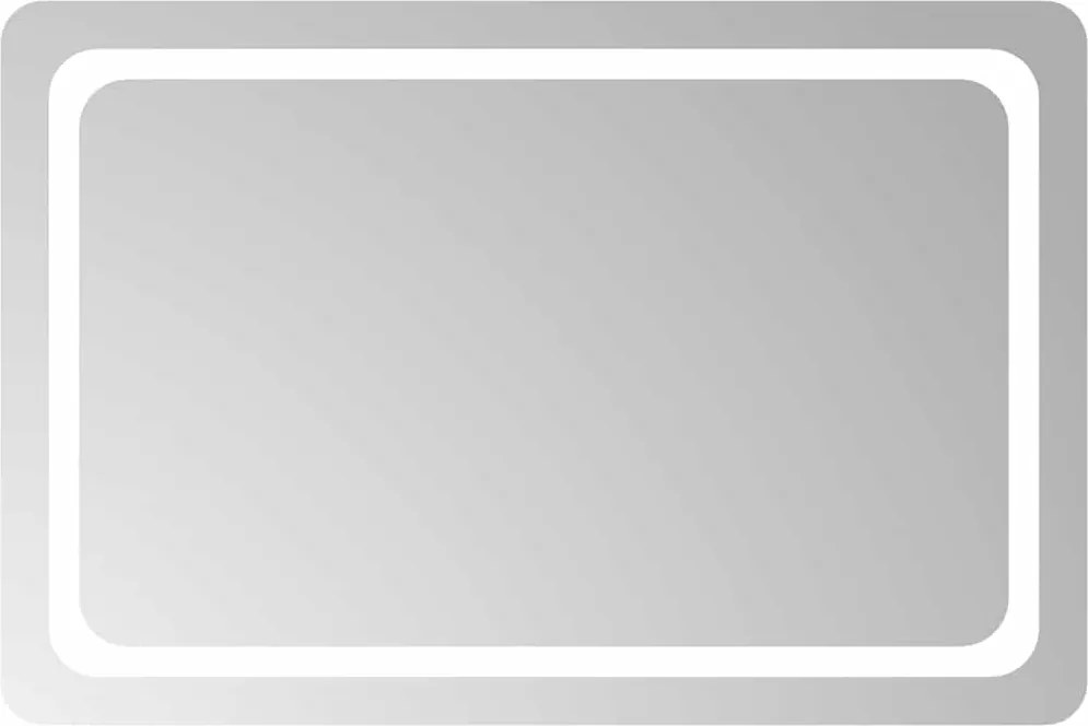 vidaXL Oglindă de baie cu LED, 90x60 cm