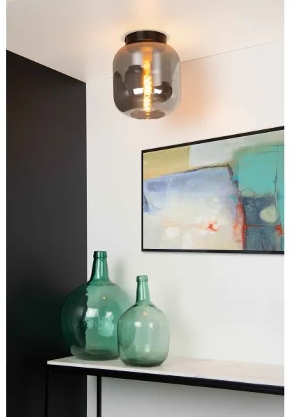 Plafonieră Lucide 45194/25/65 JOANET 1xE27/40W/230V negru