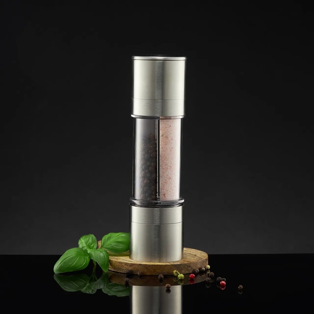 Rasnita sare si piper 2 in 1, Steel
