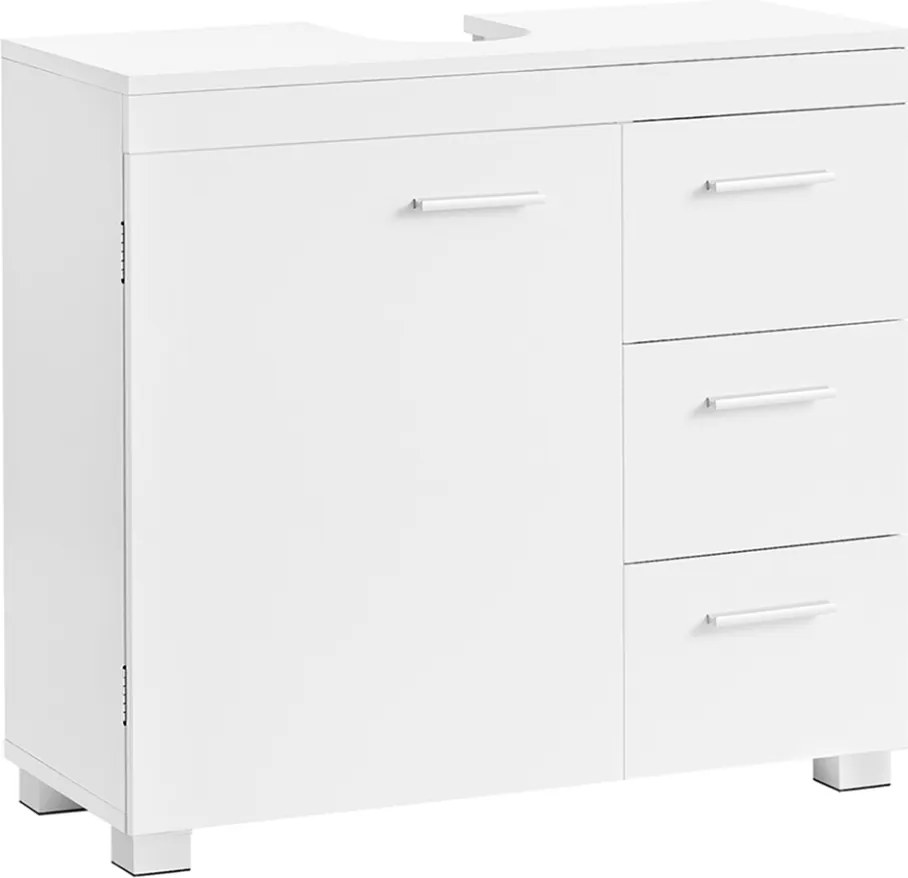 Dulap pentru chiuvetă IVY, 30x70x64 cm, alb Vasagle