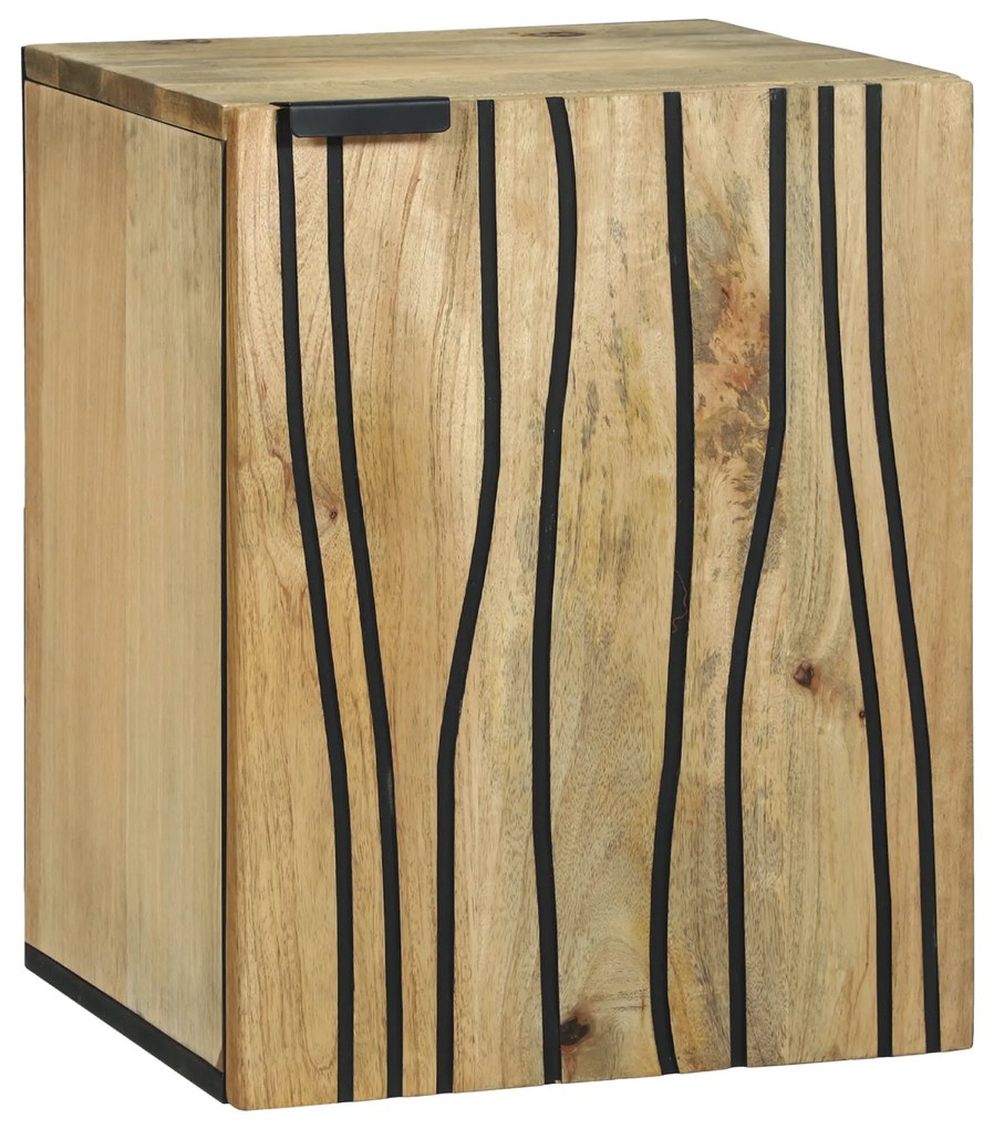 vidaXL Dulap de perete pentru baie - 38 x 33.5 x 48 cm, Fabricat din lemn masiv și aglomerat.