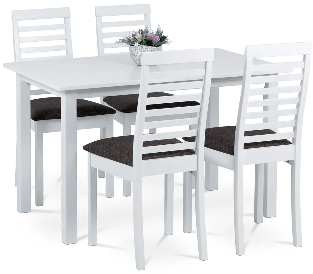 Set mobilier sufragerie Churton-4000 WT (alb + maro) (pentru 4 persoane). 1120662