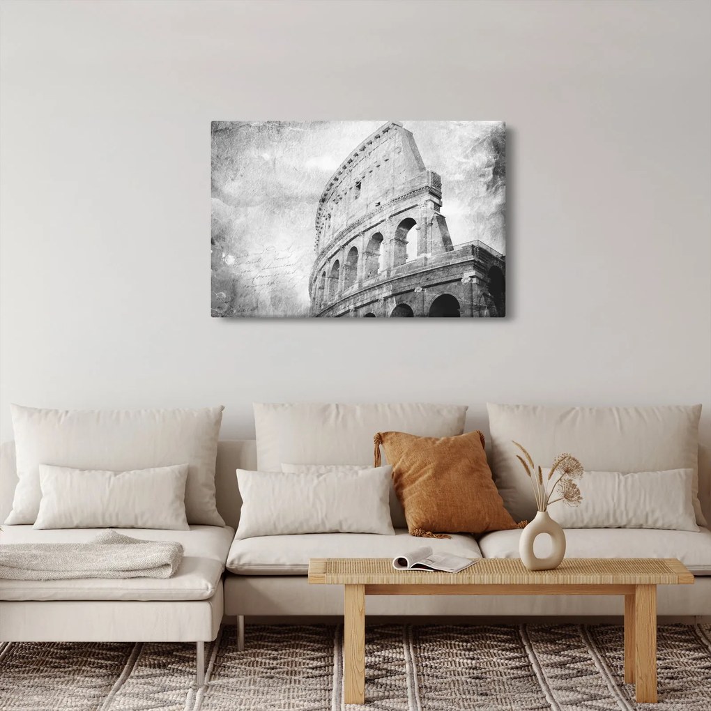 Tablou - Carte poștală de epocă a orașului N⁰1 (90x60 cm)