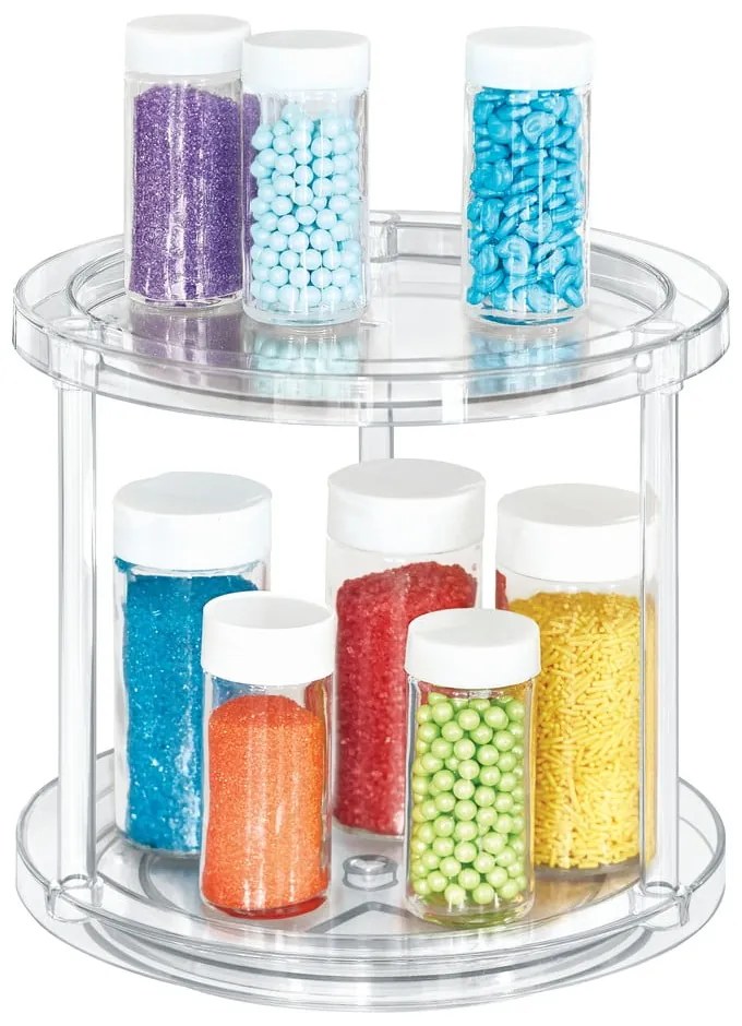 Suport rotativ pentru recipiente cosmetice iDesign The Home Edit, ⌀ 24,1 cm
