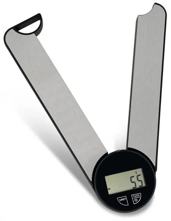 Cantar de bucatarie pliabil Rosberg R51651O, Pana la 5 kg, Baterie inclusa CR2032, LCD display, Inox