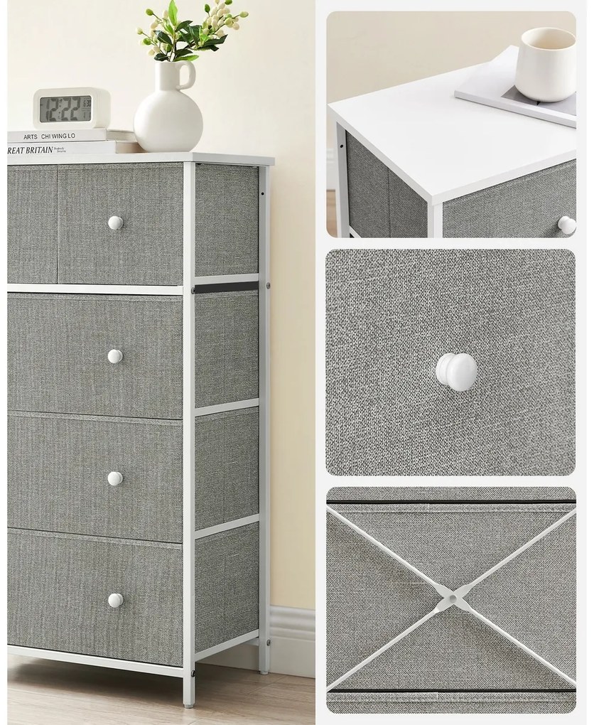 Comoda E1051 GREY, 56 cm, M