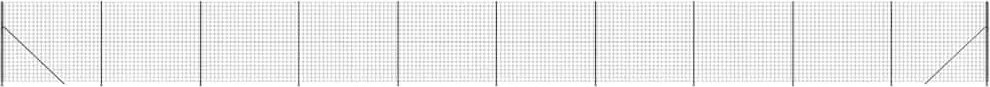 vidaXL Gard plasă de sârmă cu bordură, antracit, 1,8x25 m