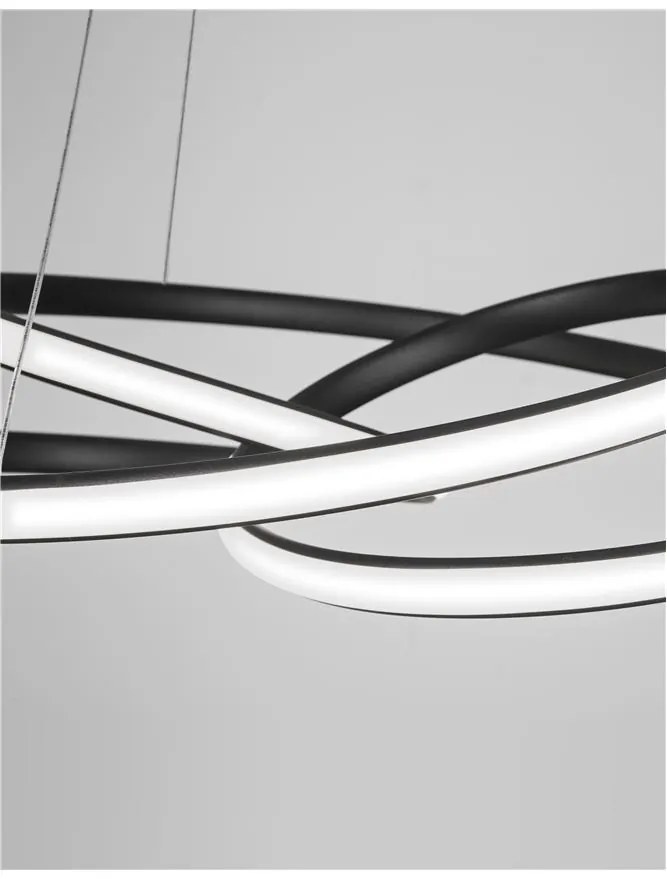 Lustra LED suspendata design modern MENTON negru NVL-9147112