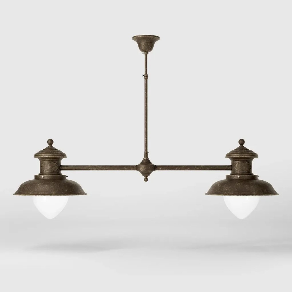 Lustra design italian din alama si sticla Al Mare