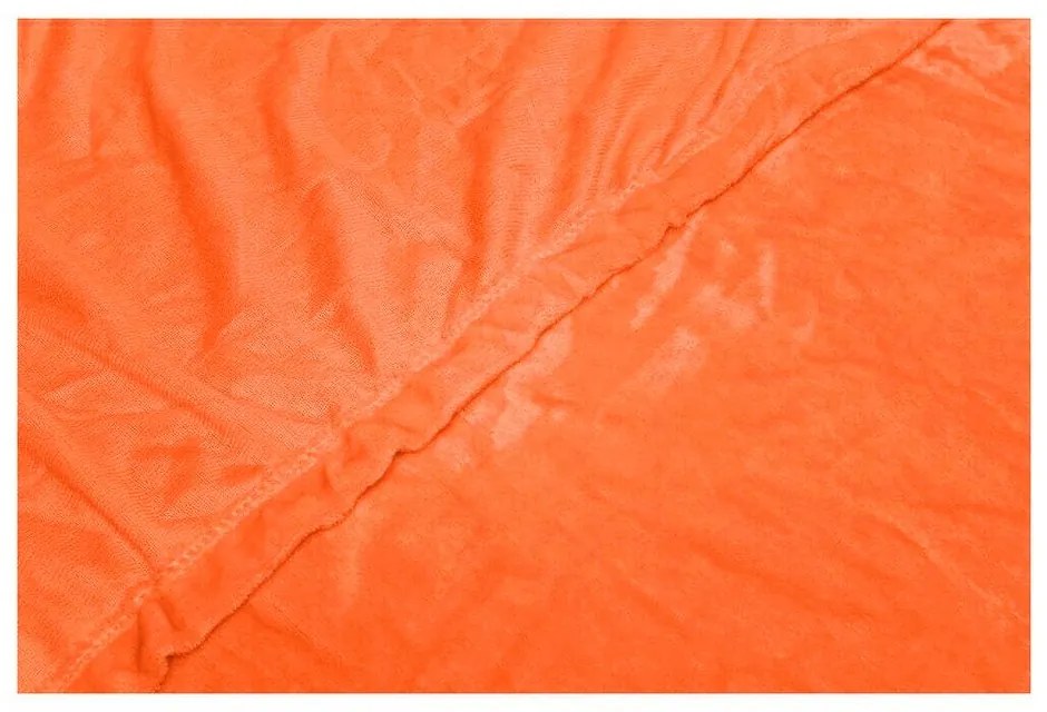Cearșaf din micromicropluș My House, 180 x 200 cm, portocaliu