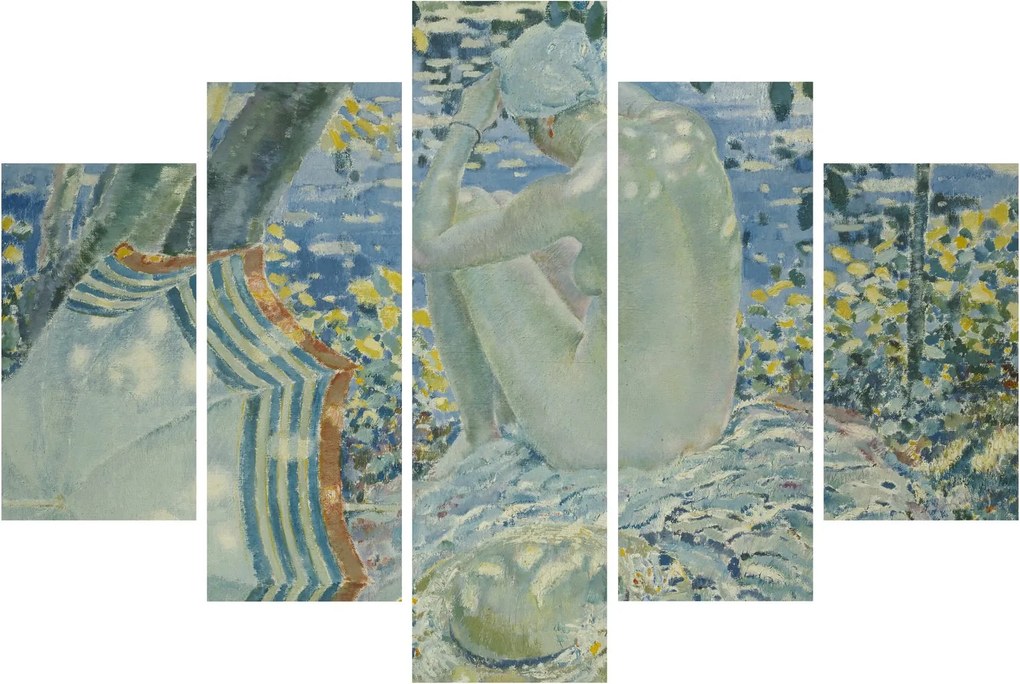 Tablou - Frederick Carl Frieseke, On the Bank, reproducere (150x105 cm)