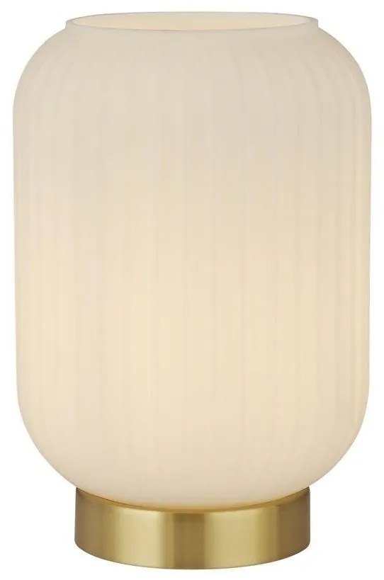 Veioza, Lampa de masa din sticla alba Pearl