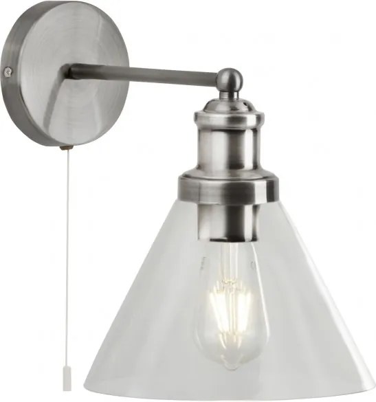 Aplica de perete design clasic Pyramid silver satin 1277SS SRT