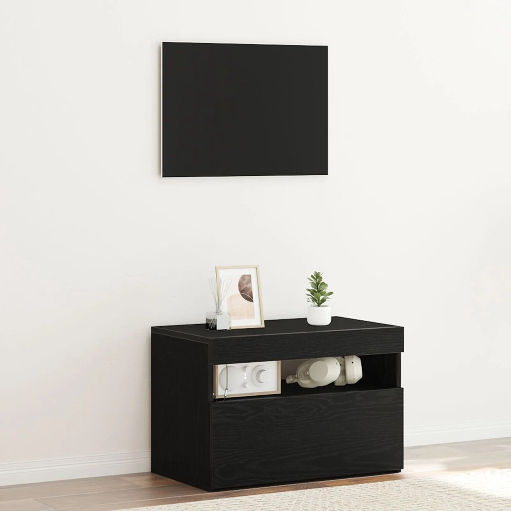 vidaXL Dulap de noapte Stejar negru 60 x 35 x 40 cm Lemn compozit