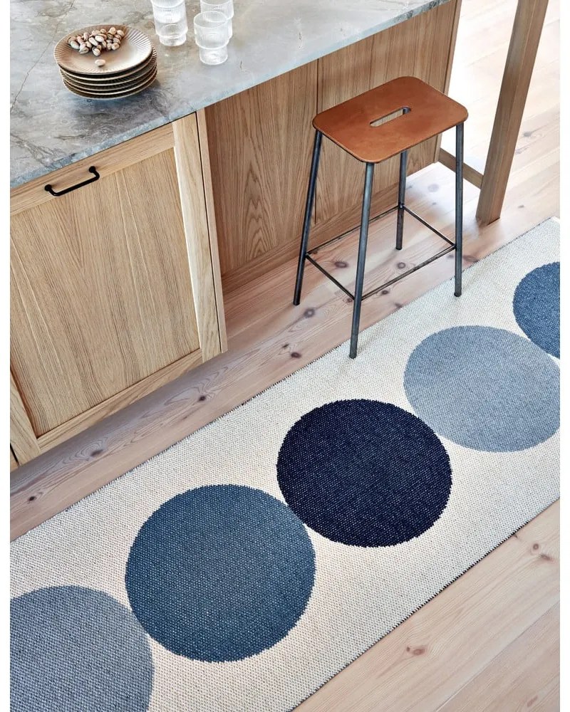 Covor pentru exterior și interior albastru/crem 70x140 cm Otto Sky – Pappelina