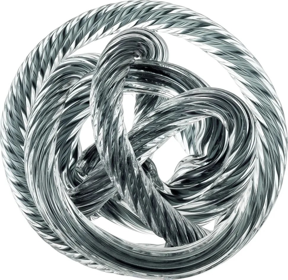 Obiect decorativ LUX Dominico M, diam.15cm gri 113528 HZ