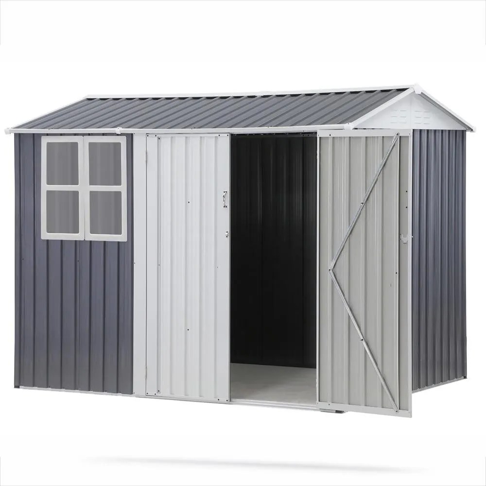 Căsuță de grădină Avenberg NORMAN 2,45 × 1,75 m, GRI/ALBĂ